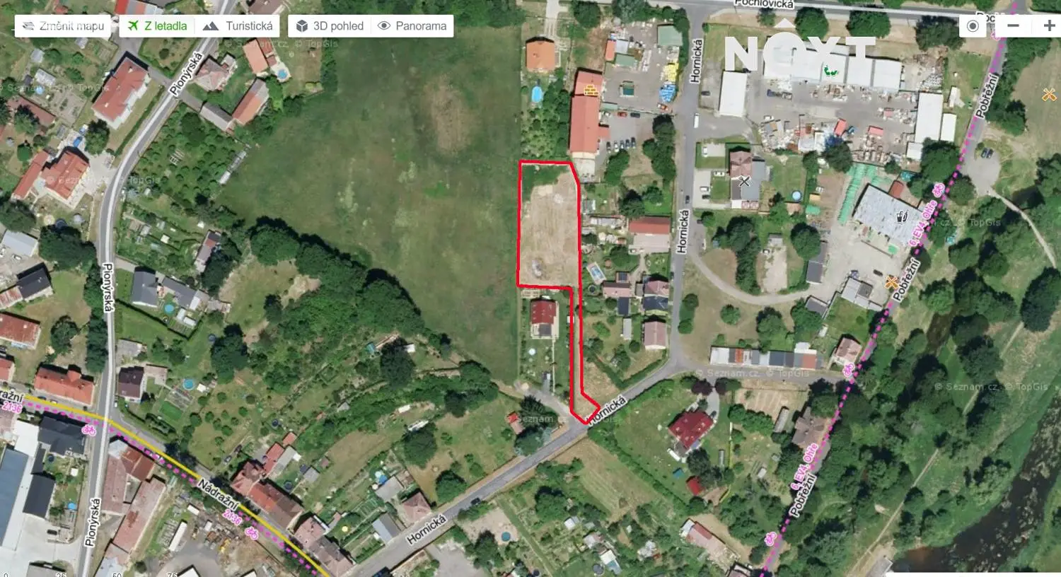 Prodej  komerčního pozemku 1 703 m², Hornická, Kynšperk nad Ohří