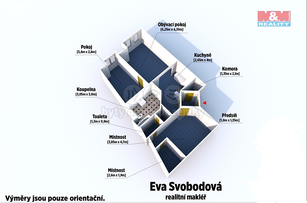 Pronájem bytu 3+kk 98 m², Rybníčky, Klatovy - Klatovy II