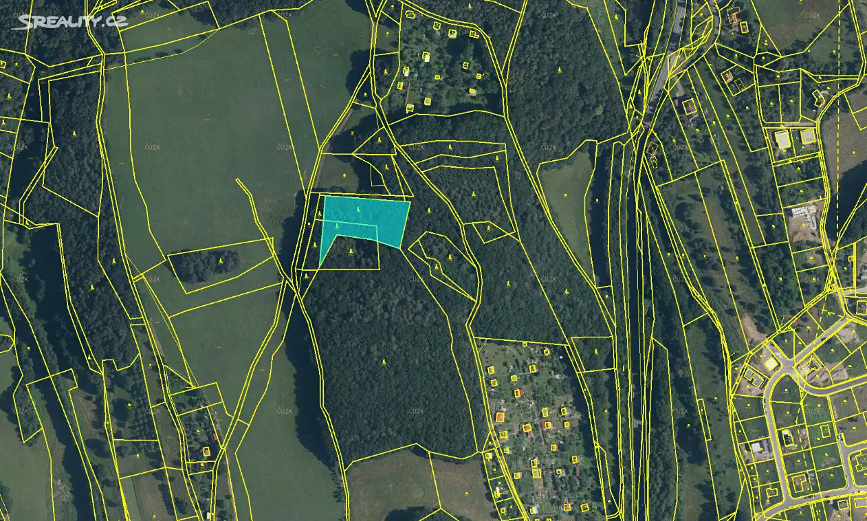Prodej  lesa 4 225 m², Březnice, okres Zlín