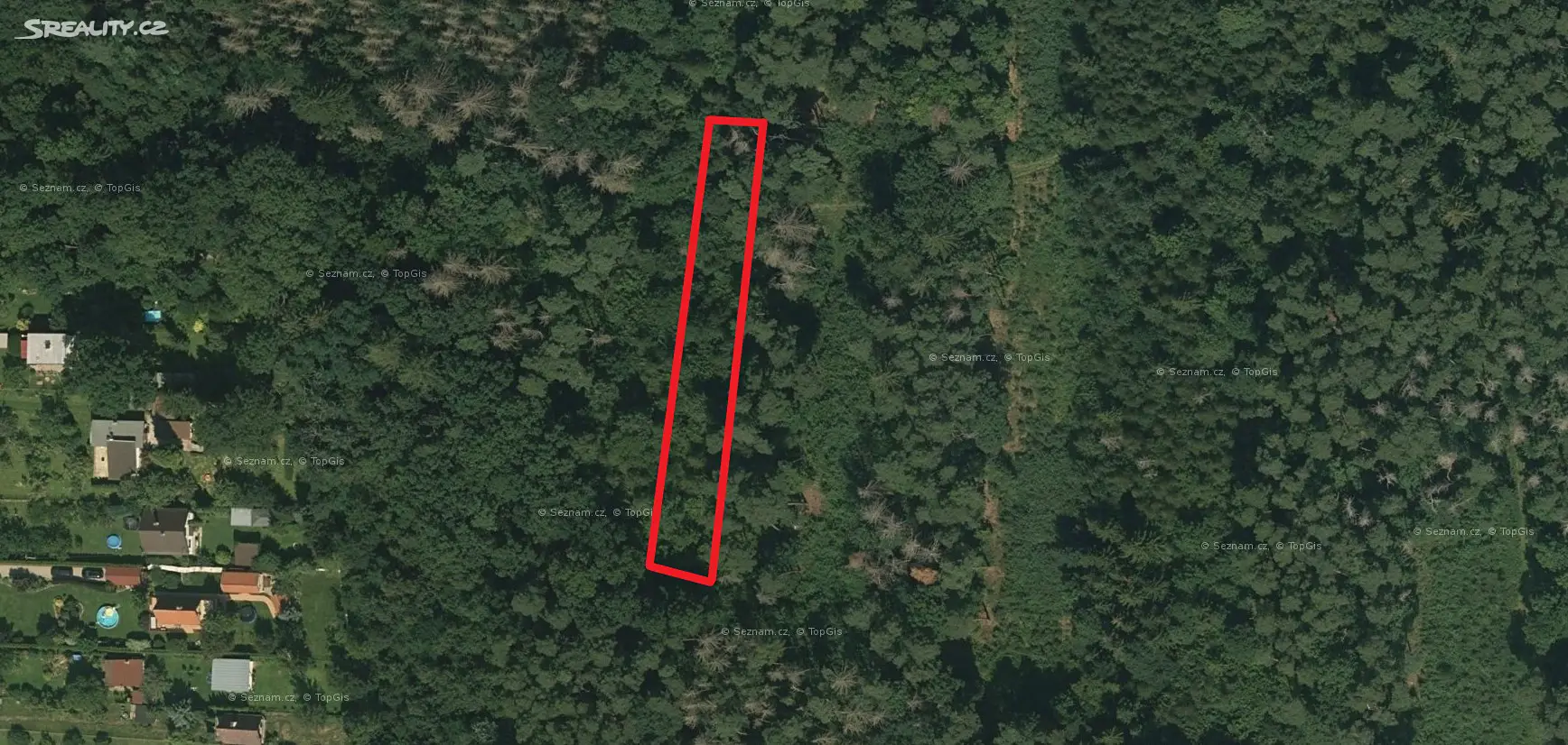 Prodej  lesa 1 780 m², Prostějov, okres Prostějov