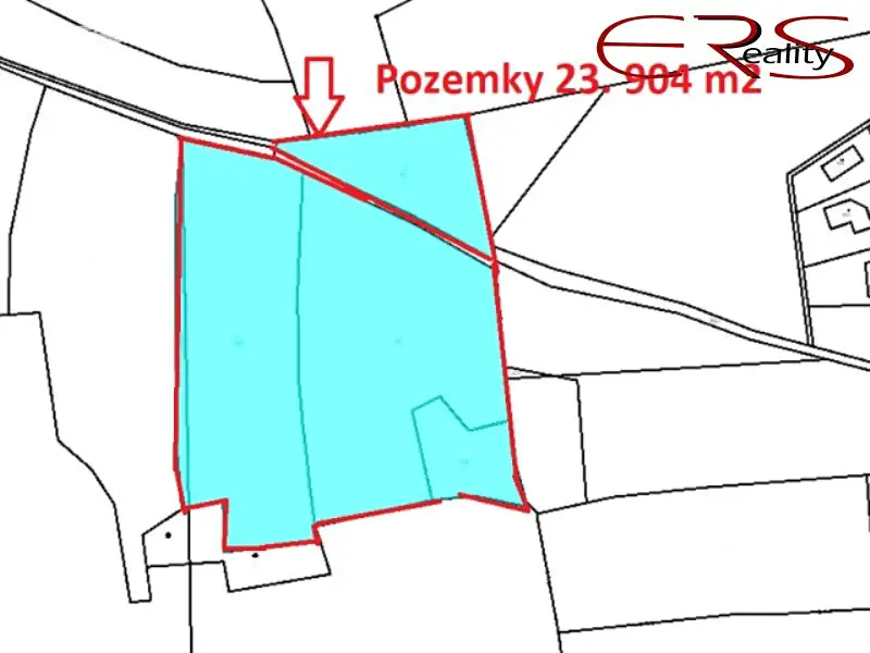 Prodej  pole 23 904 m², Panenské Břežany, okres Praha-východ
