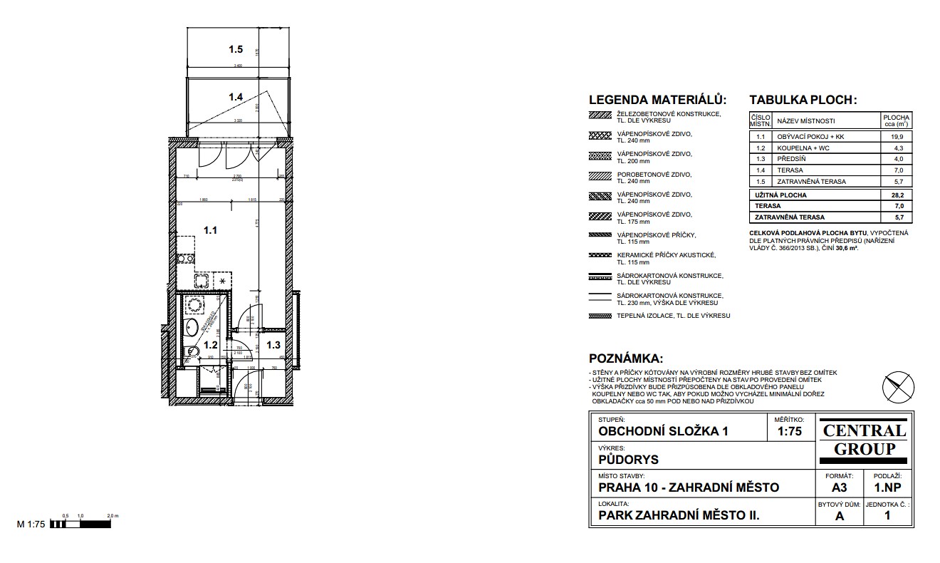 Pronájem bytu 1+kk 28 m², Švehlova, Praha 10 - Hostivař