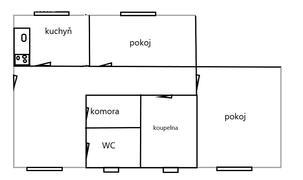 Pronájem bytu 2+1 52 m², Ostrava - Poruba, okres Ostrava-město