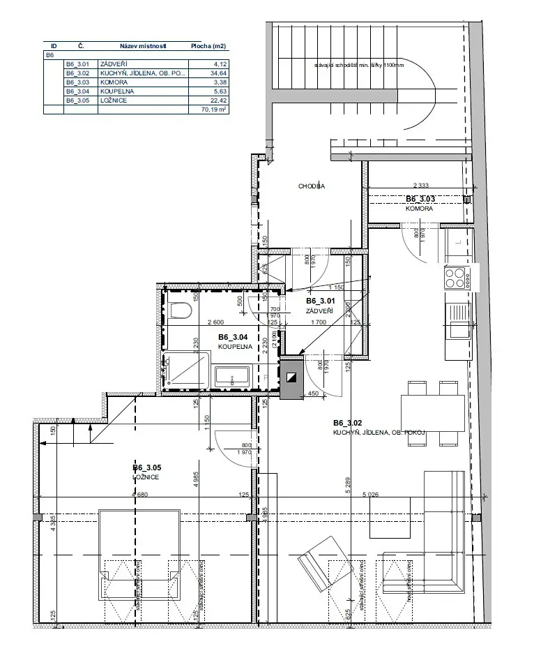 Pronájem bytu 2+kk 70 m², Čsl. legií, Třebechovice pod Orebem