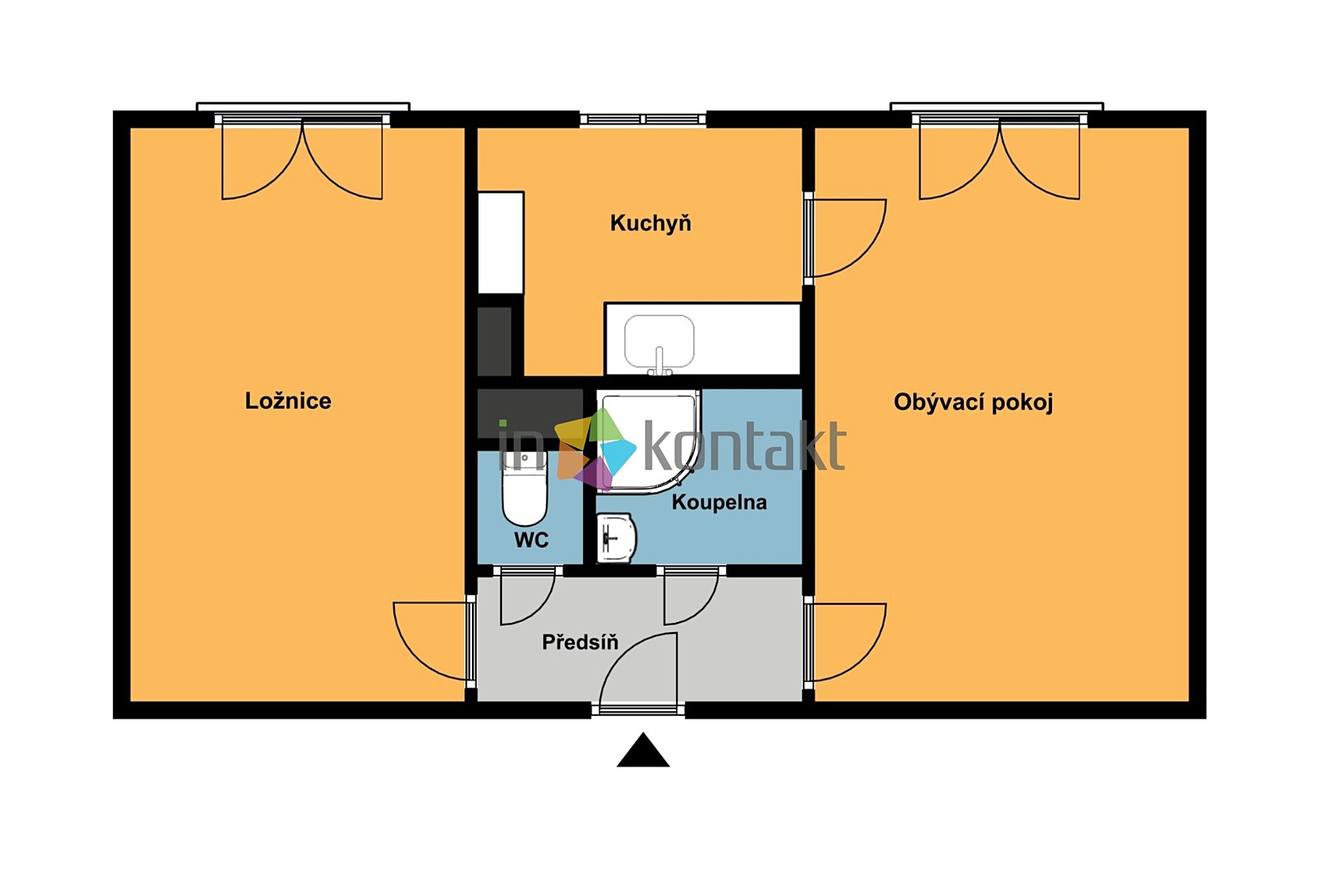Prodej bytu 2+1 52 m², Školní, Štětí