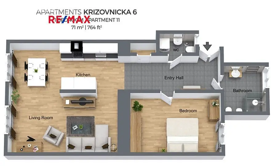 Prodej bytu 2+kk 71 m², Křižovnická, Praha 1 - Staré Město