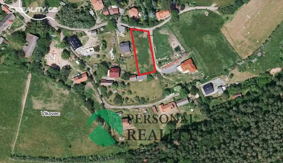 Prodej  stavebního pozemku 1 135 m², Chocerady - Vlkovec, okres Benešov