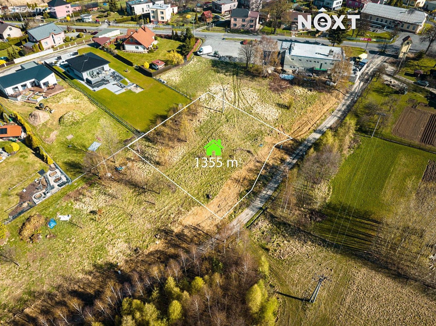 Prodej  stavebního pozemku 1 355 m², Borovského, Karviná - Ráj