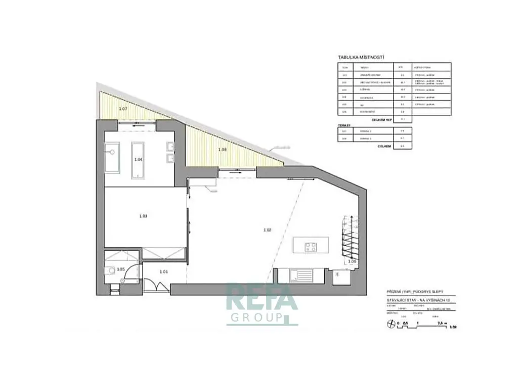 Pronájem bytu 2+kk 110 m², Na výšinách, Praha 7 - Bubeneč