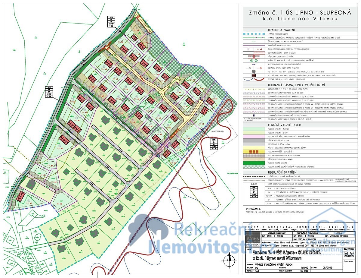 Prodej  stavebního pozemku 795 m², Lipno nad Vltavou - Slupečná, okres Český Krumlov
