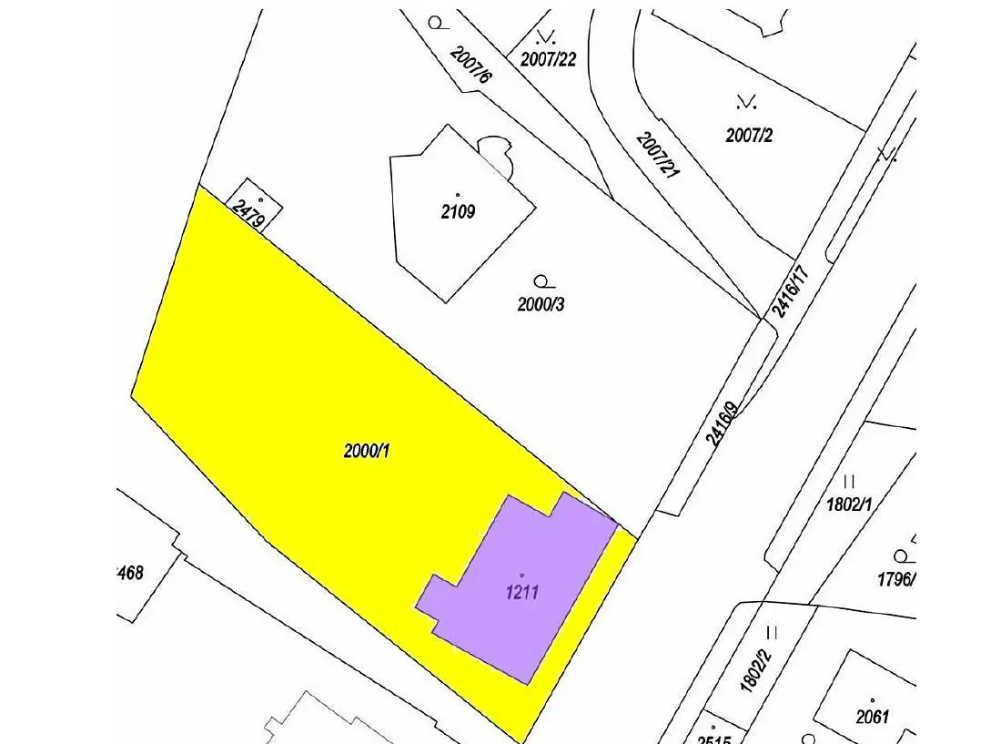 Prodej  komerčního pozemku 1 835 m², 17. listopadu, Cheb