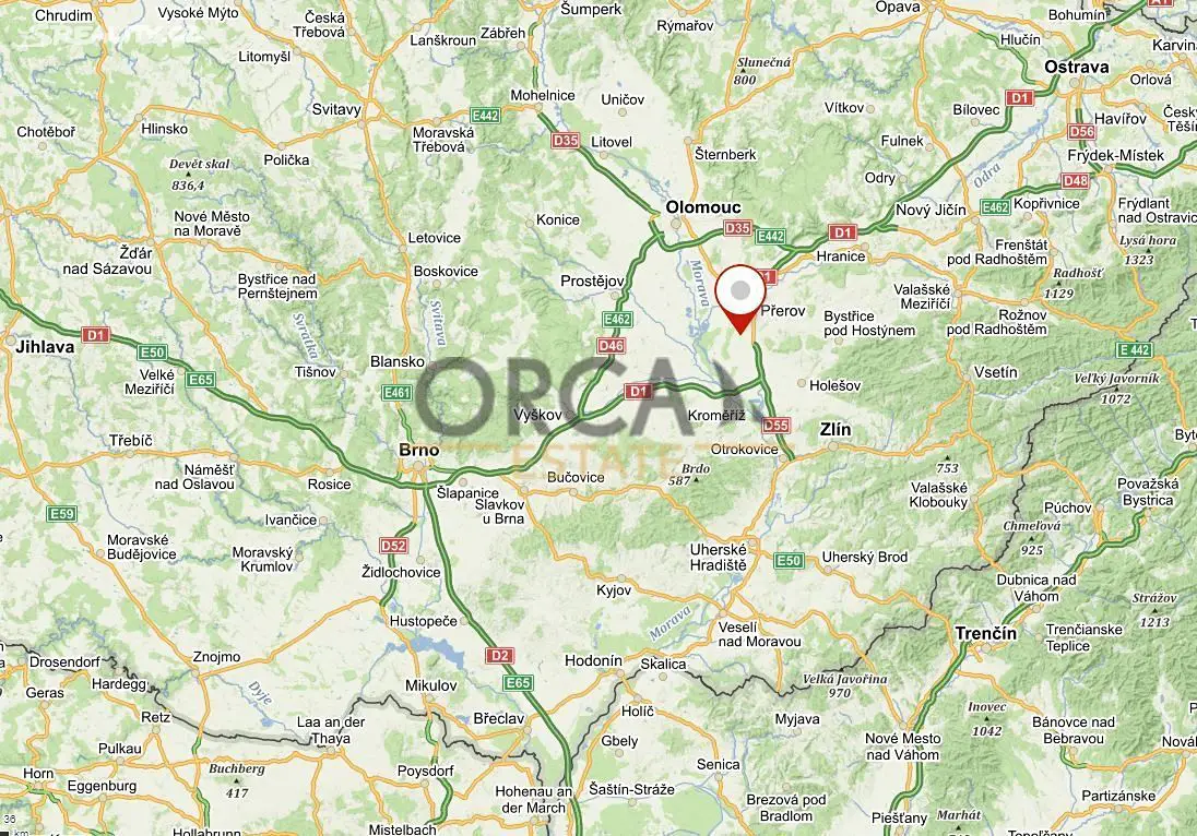 Prodej  lesa 1 209 m², Dolany, okres Olomouc