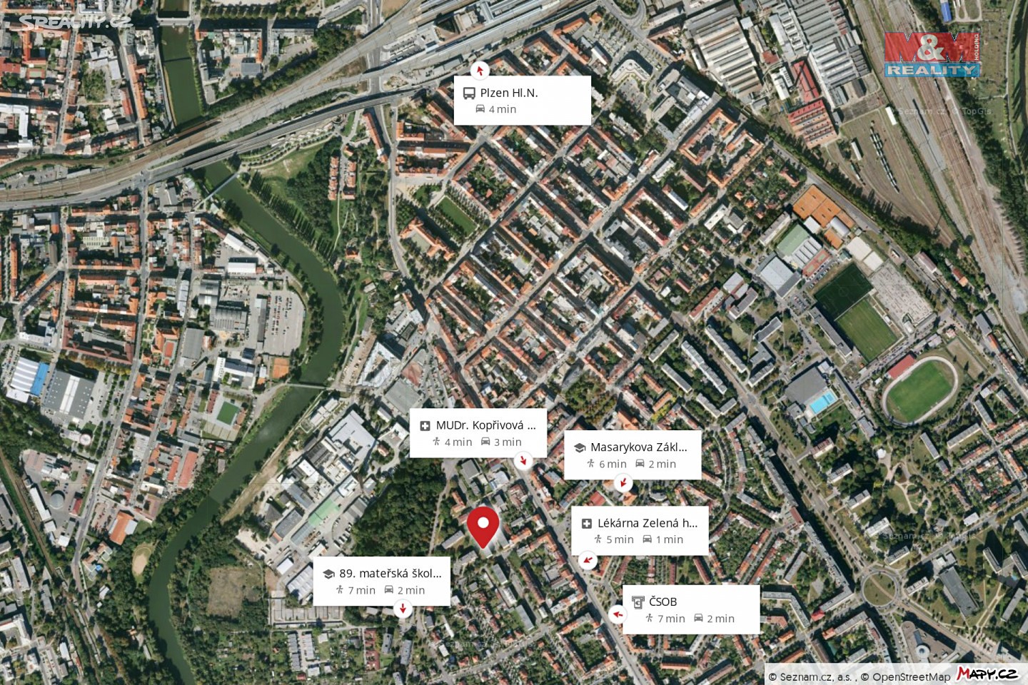 Prodej bytu 1+1 31 m², Zahradní, Plzeň - Východní Předměstí