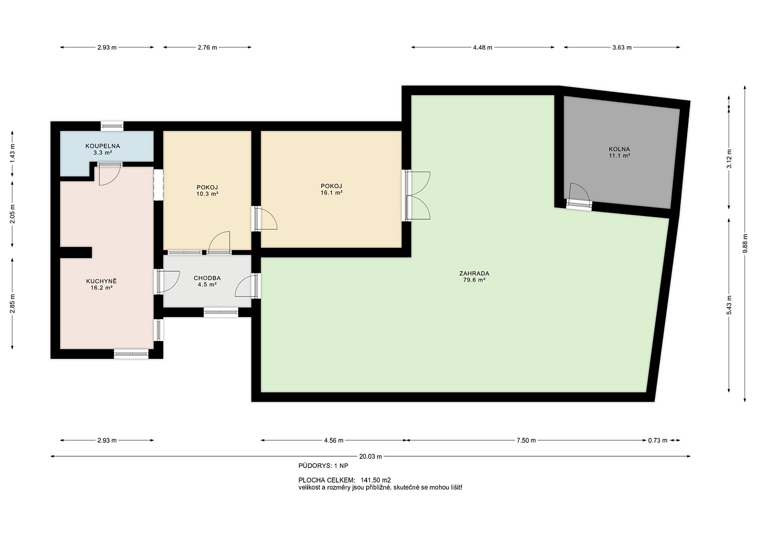Prodej  rodinného domu 48 m², pozemek 329 m², Velké Hostěrádky, okres Břeclav