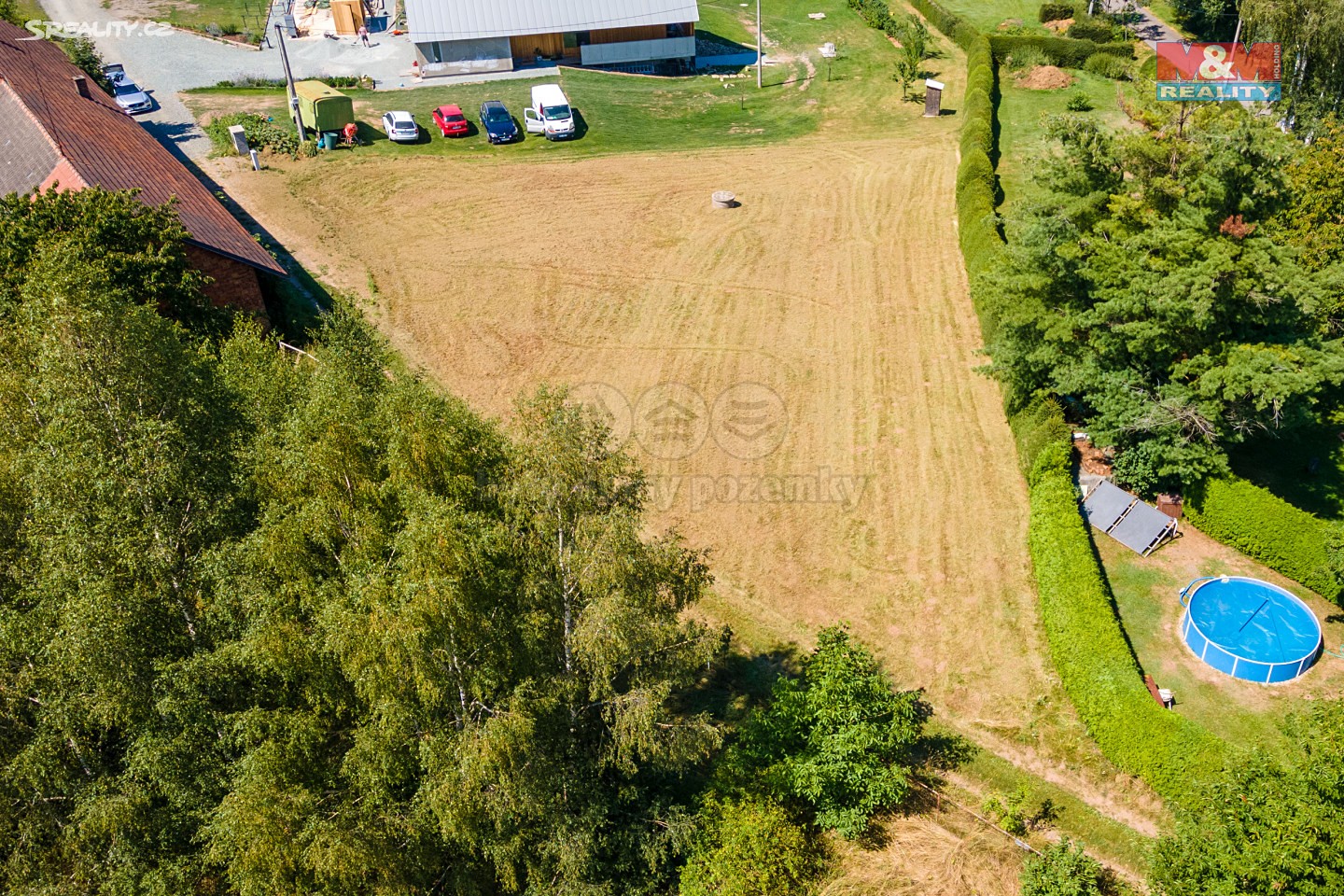 Prodej  stavebního pozemku 1 268 m², Bohdašín, okres Rychnov nad Kněžnou