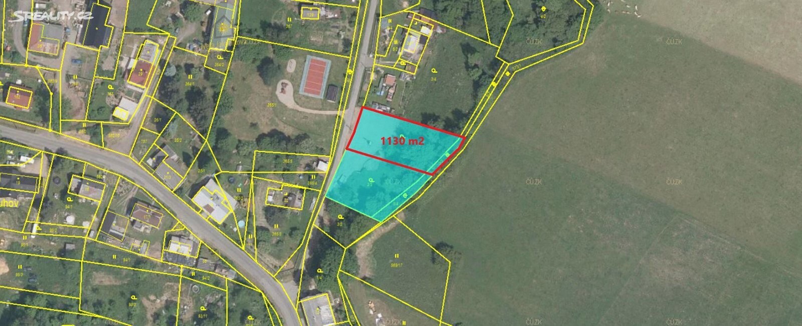 Prodej  stavebního pozemku 1 130 m², Brniště - Luhov, okres Česká Lípa