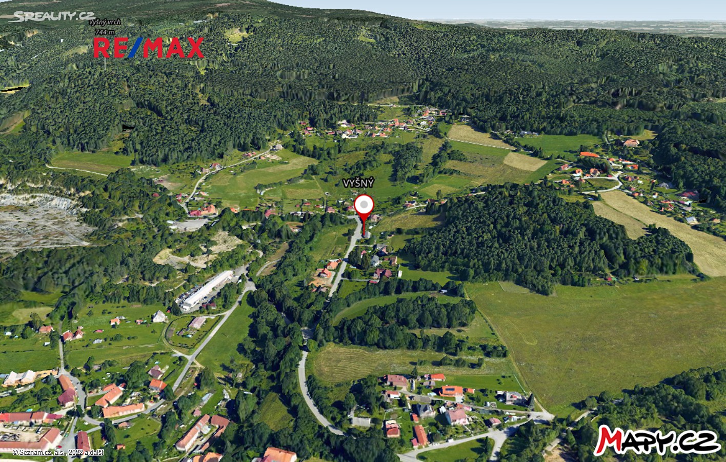 Prodej  stavebního pozemku 655 m², Český Krumlov - Vyšný, okres Český Krumlov