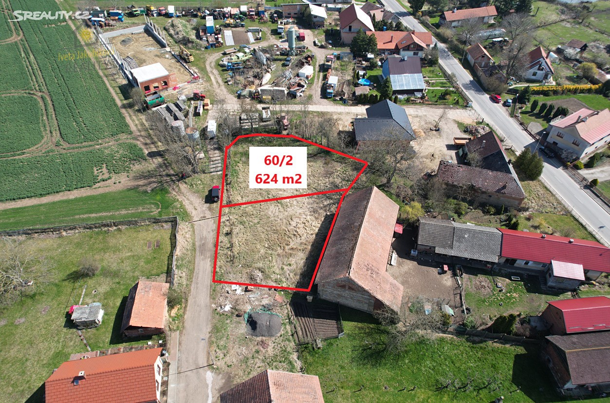 Prodej  stavebního pozemku 624 m², Cholenice, okres Jičín