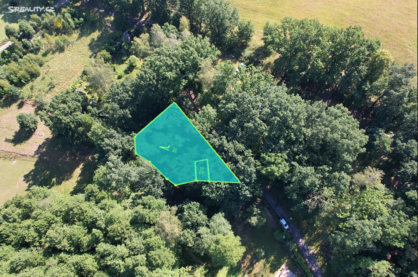 Prodej  lesa 1 203 m², Horní Libchava, okres Česká Lípa