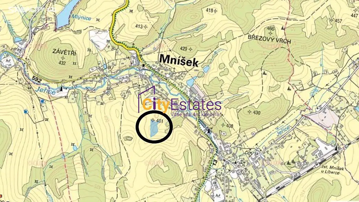 Prodej  louky 8 396 m², Mníšek, okres Liberec