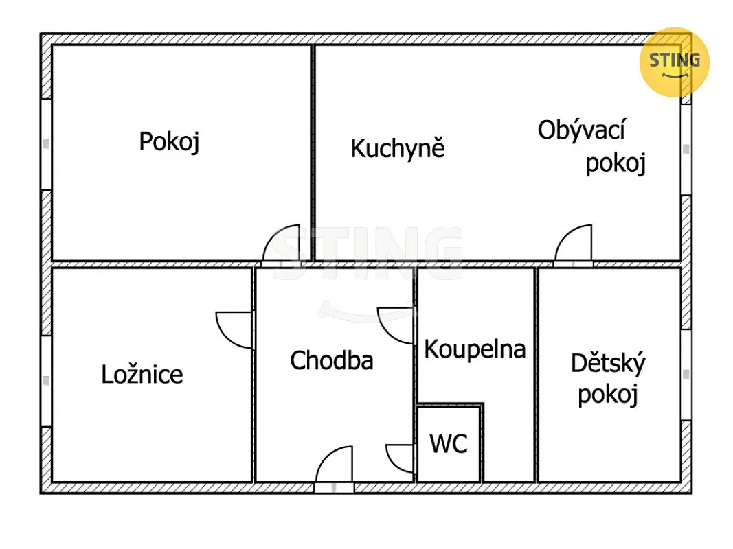 Pronájem bytu 4+kk 85 m², Hradská, Loštice