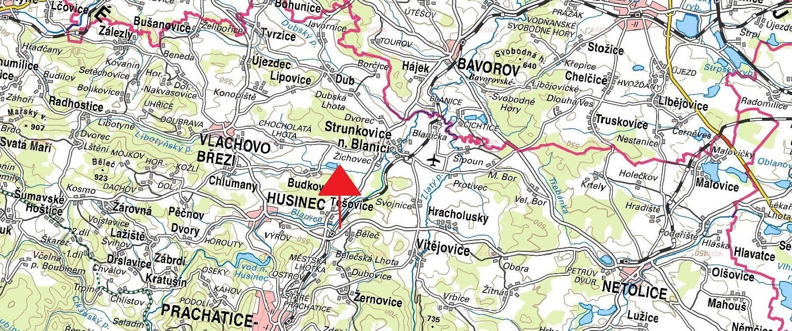 Strunkovice nad Blanicí - Žíchovec, okres Prachatice