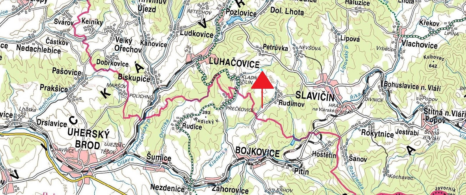 Luhačovice - Kladná Žilín, okres Zlín