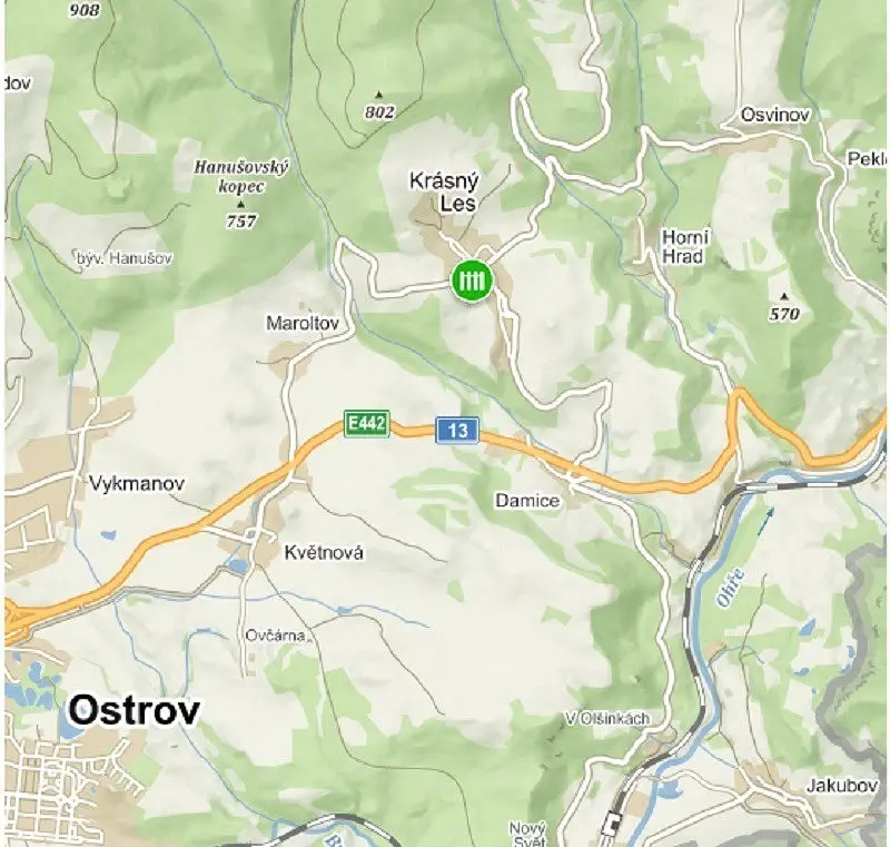 Krásný Les, okres Karlovy Vary