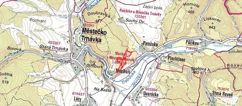 Městečko Trnávka - Mezihoří, okres Svitavy