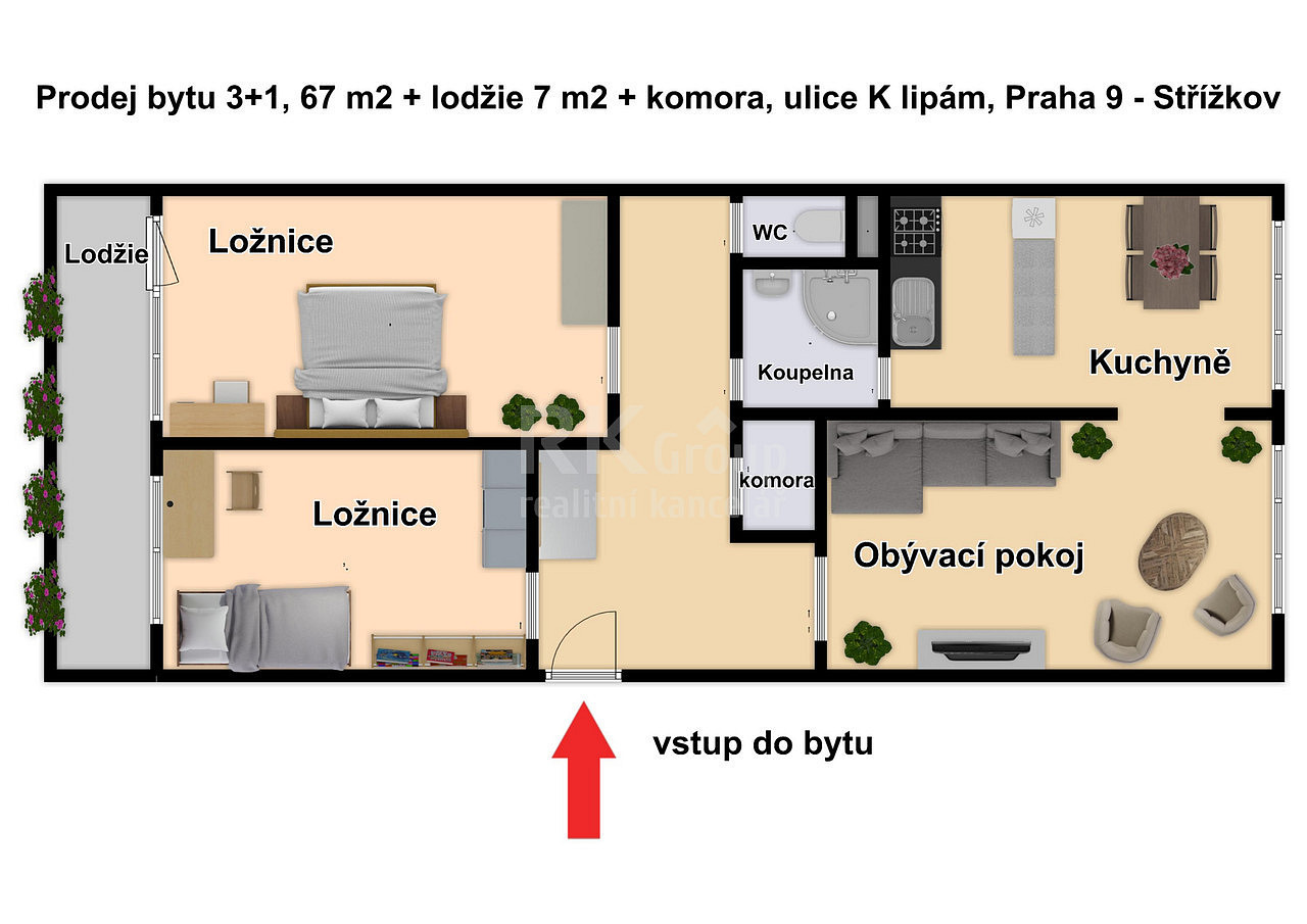 K lipám, Praha 9 - Střížkov