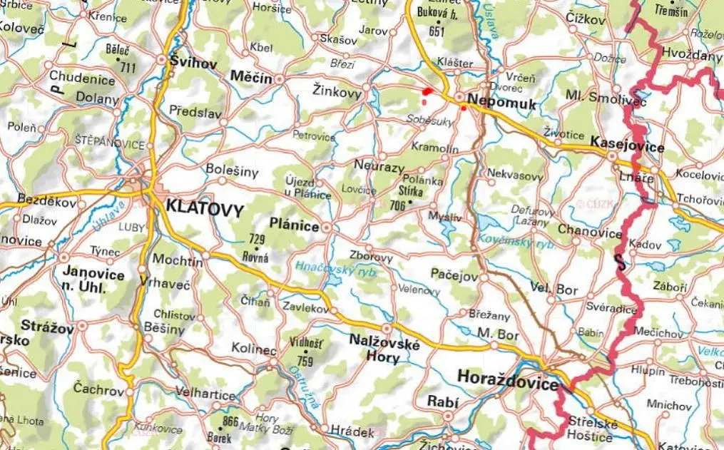 Nepomuk, okres Plzeň-Jih