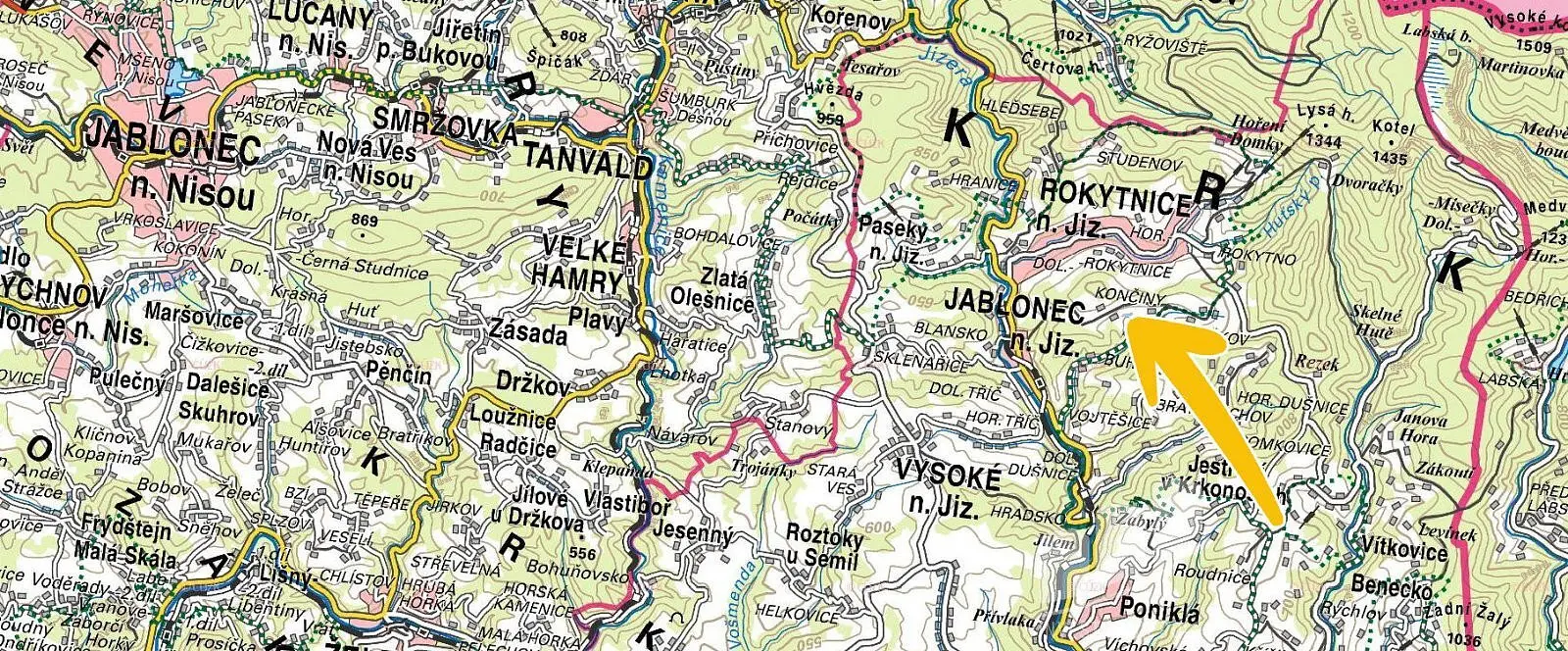 Jablonec nad Jizerou - Končiny, okres Semily