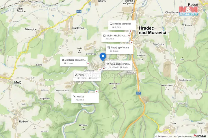 Žimrovice, Hradec nad Moravicí, Opava