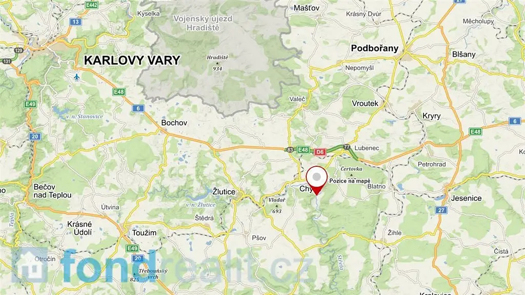 Chyše, okres Karlovy Vary