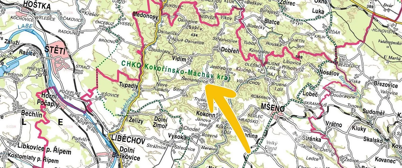 Kokořín - Šemanovice, okres Mělník