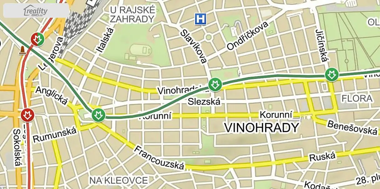 Korunní, Praha 3 - Vinohrady
