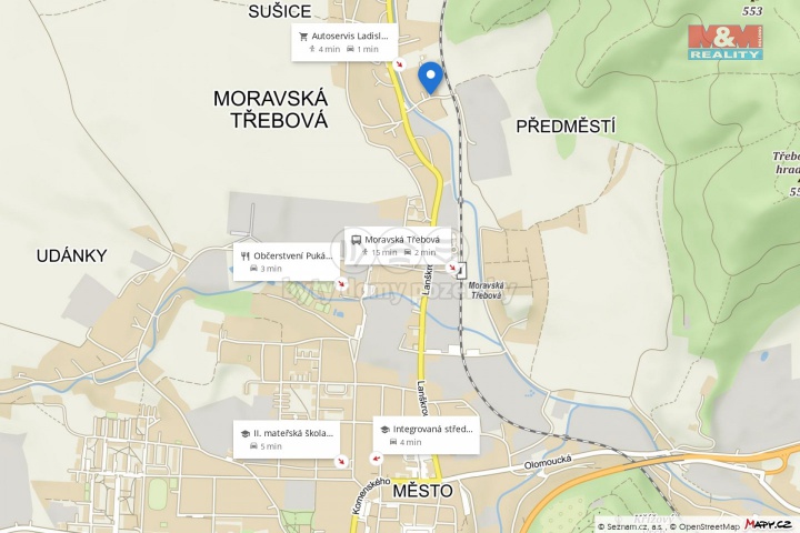 Sušice, Moravská Třebová, Svitavy