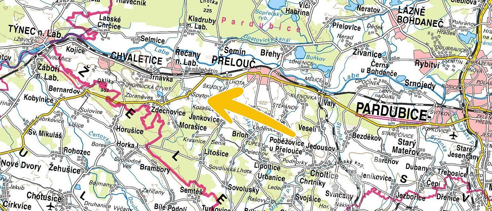 Přelouč - Škudly, okres Pardubice