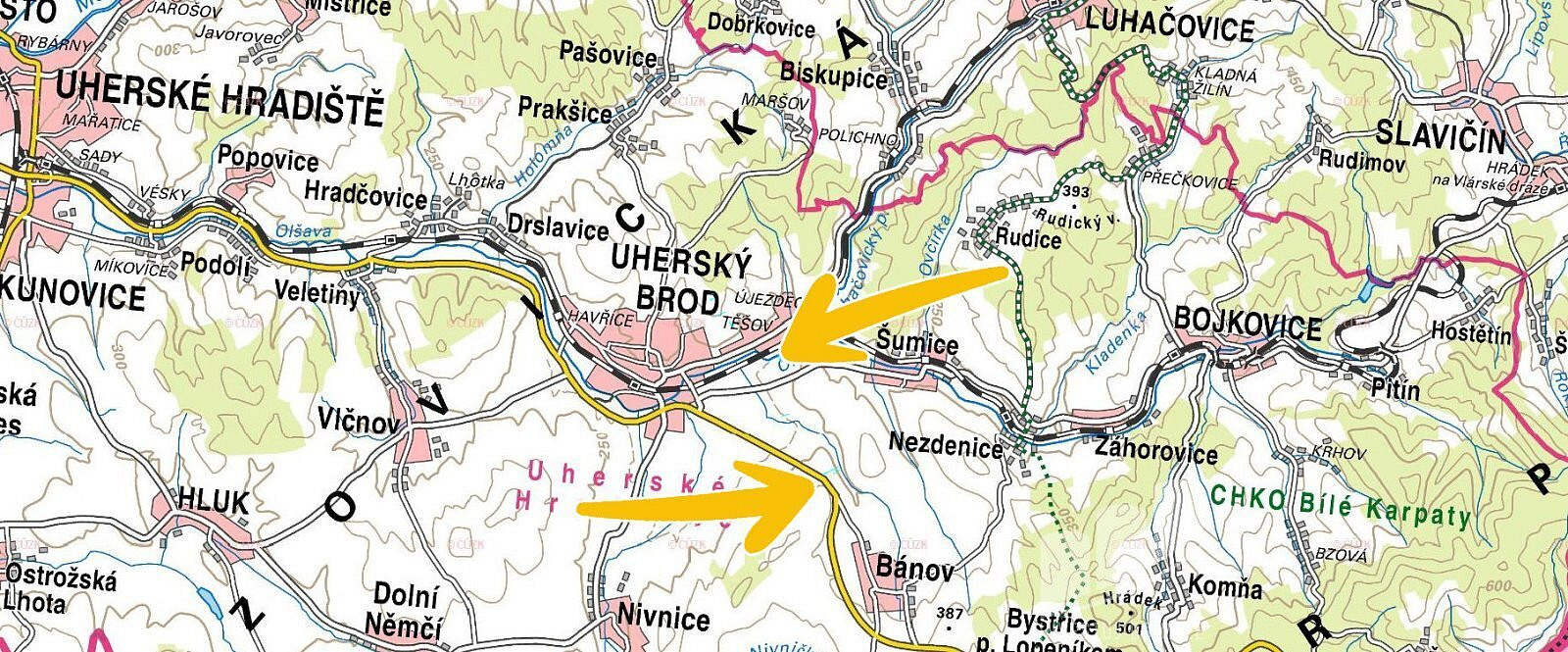 Uherský Brod - Těšov, okres Uherské Hradiště