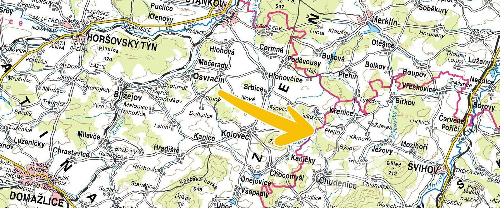 Křenice - Přetín, okres Klatovy