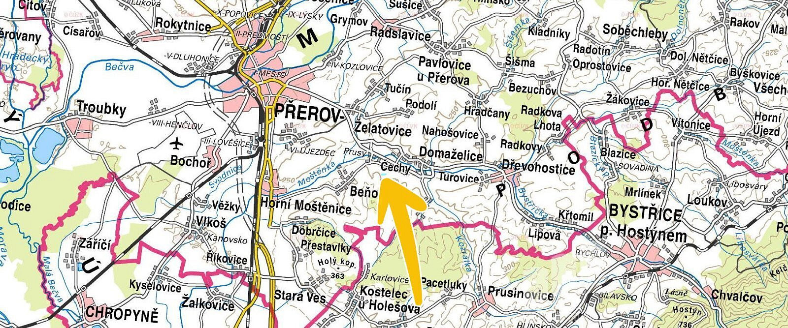 Čechy, okres Přerov