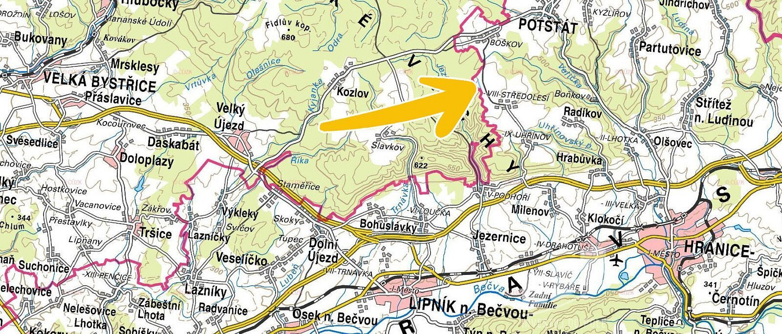 Hranice - Hranice VIII-Středolesí, okres Přerov