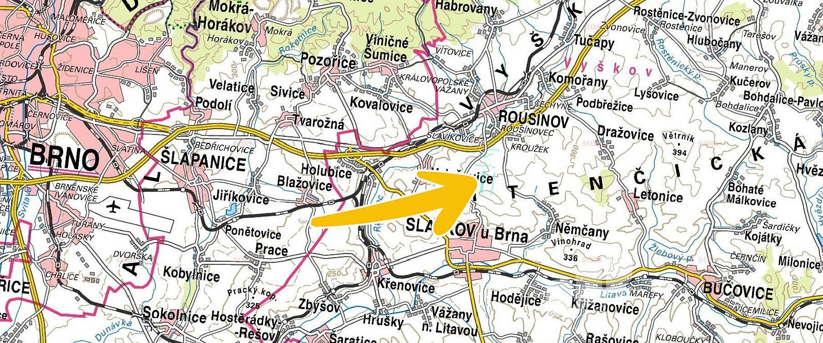 Rousínov - Slavíkovice, okres Vyškov