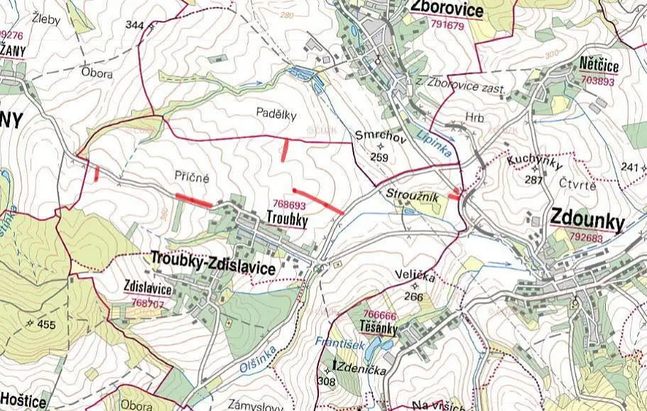 Troubky-Zdislavice - Troubky, okres Kroměříž