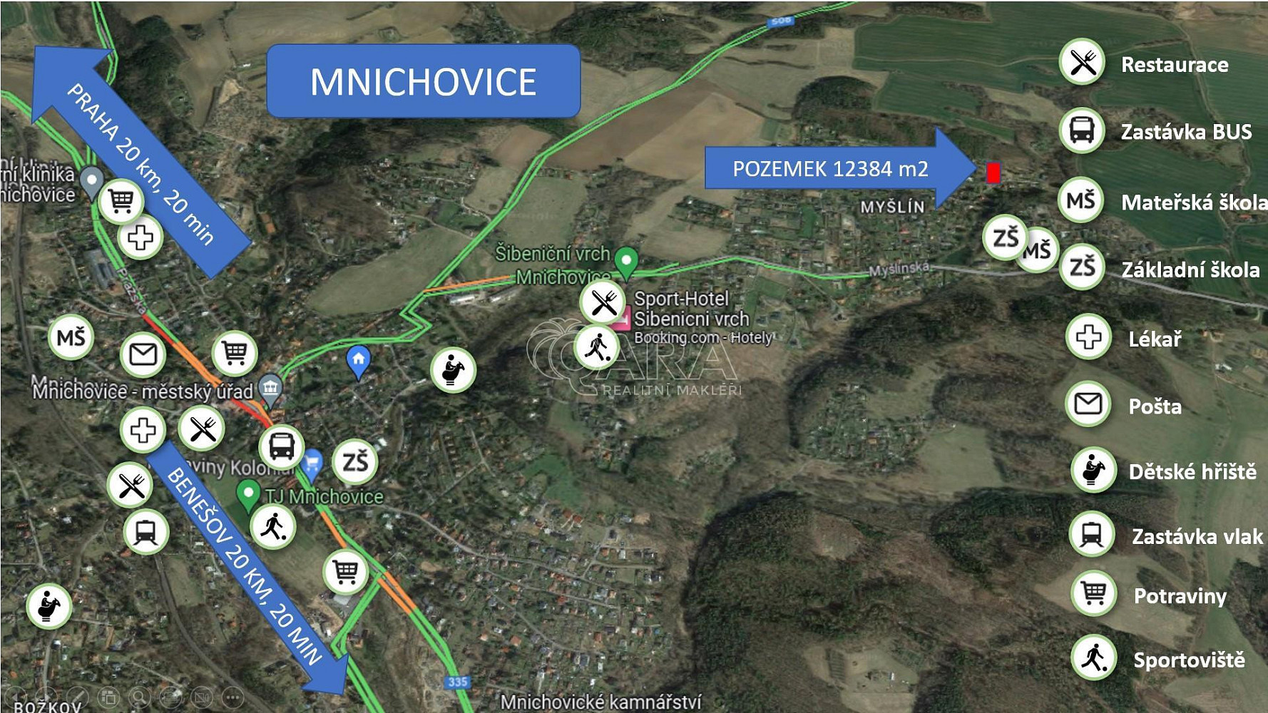 Mnichovice - Myšlín, okres Praha-východ