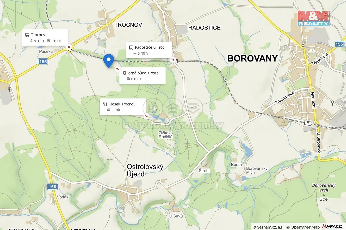 Borovany - Trocnov, okres České Budějovice