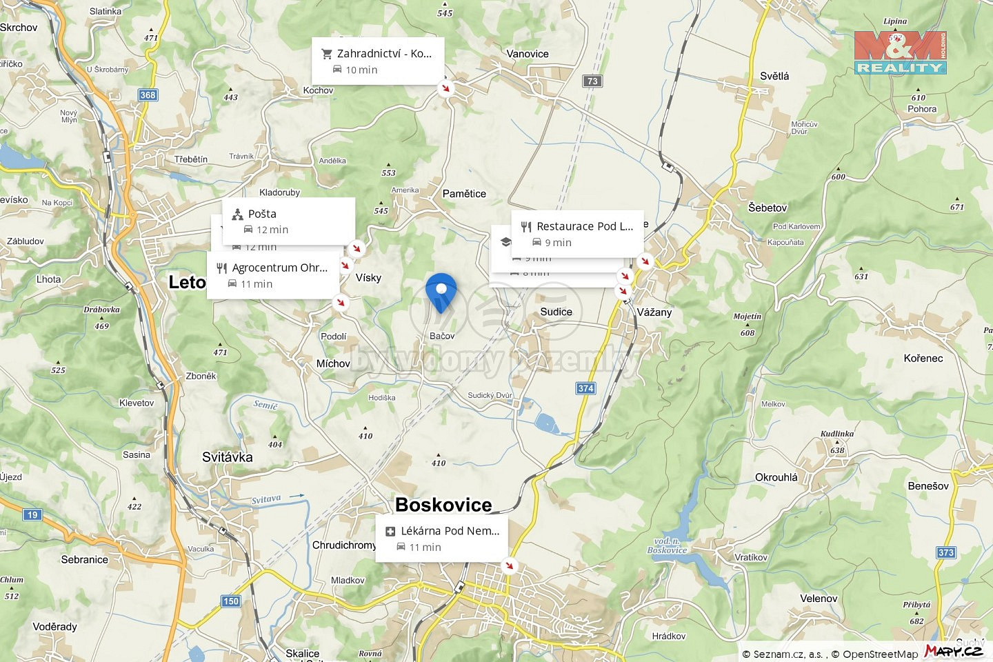 Boskovice - Bačov, okres Blansko
