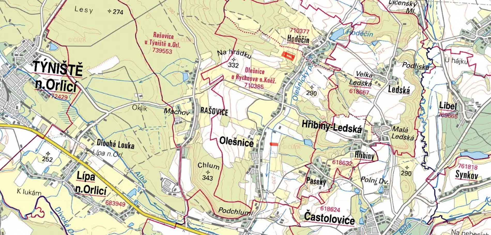 Olešnice, okres Rychnov nad Kněžnou