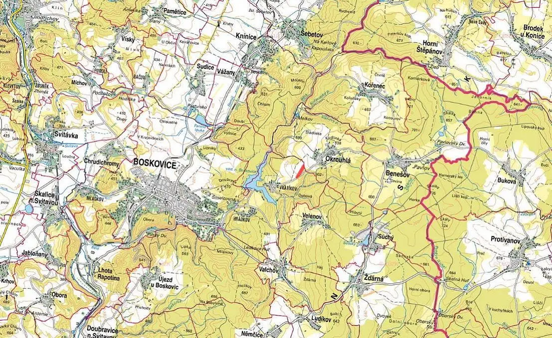 Boskovice - Vratíkov, okres Blansko