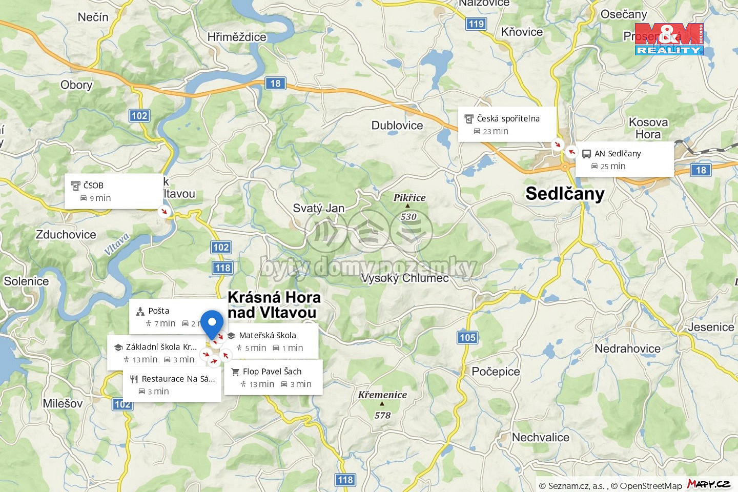 Krásná Hora nad Vltavou - Krašovice, okres Příbram